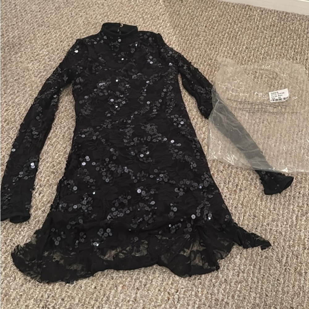 Balera Dance Solo Costume - Black Dress with sequins